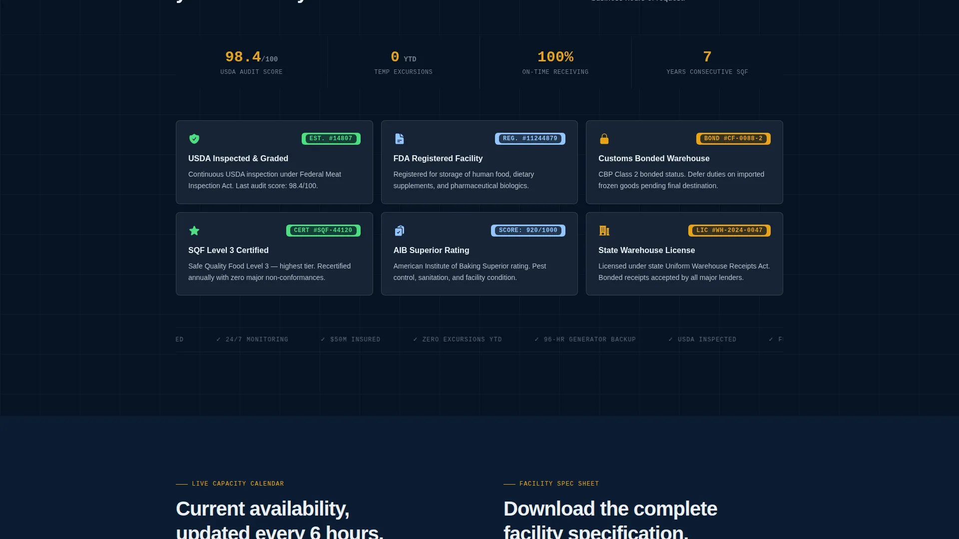 Certified Coldstorage | Free Website Template | Rocket