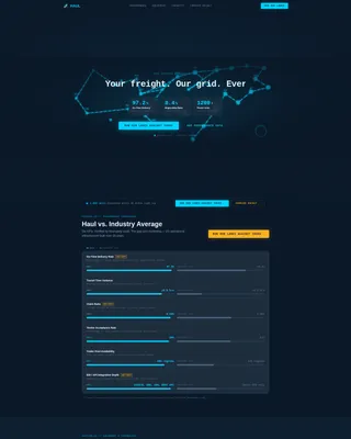 Full Truckload Carrier Landing Page Template
