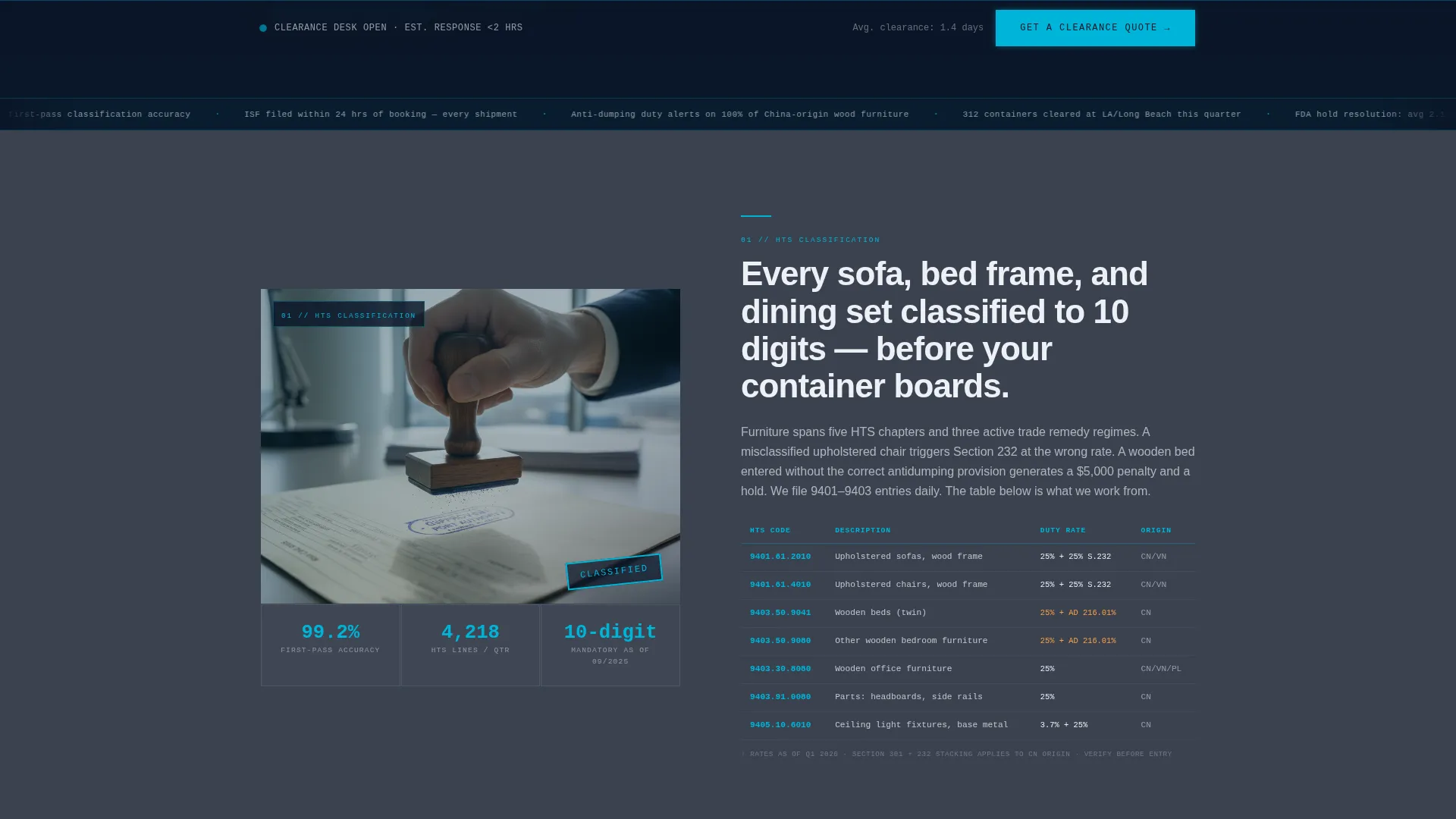 Certified International Trade | Free Website Template | Rocket
