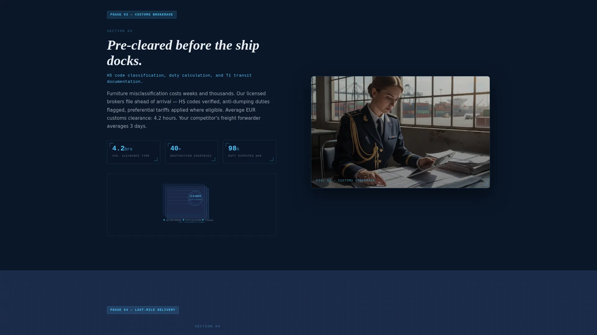Precision Freight | Free Website Template | Rocket