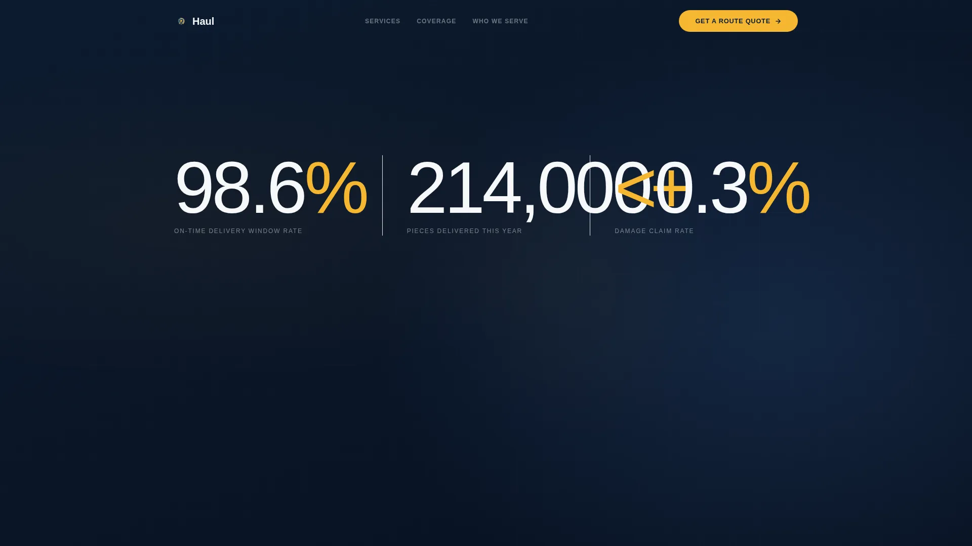 Precision Lastmile | Free Website Template | Rocket