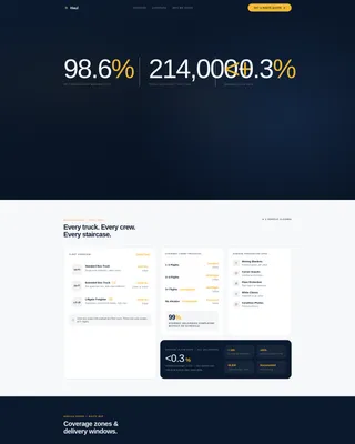 Precision Lastmile | Free Website Template | Rocket