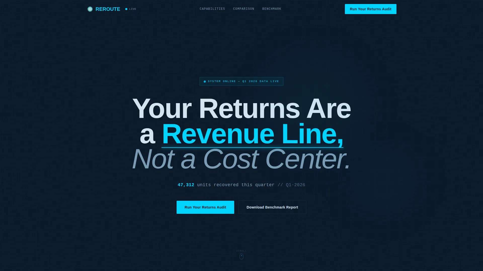 Powerful Reverselogistics | Free Website Template | Rocket
