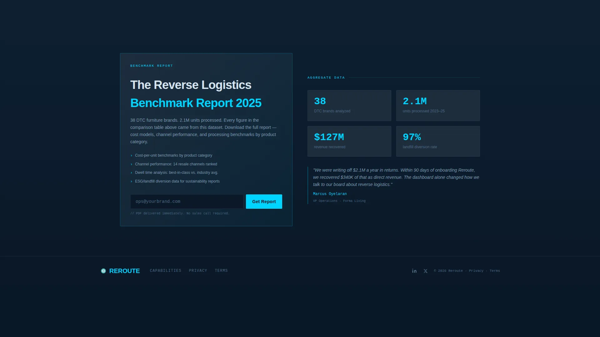 Powerful Reverselogistics | Free Website Template | Rocket