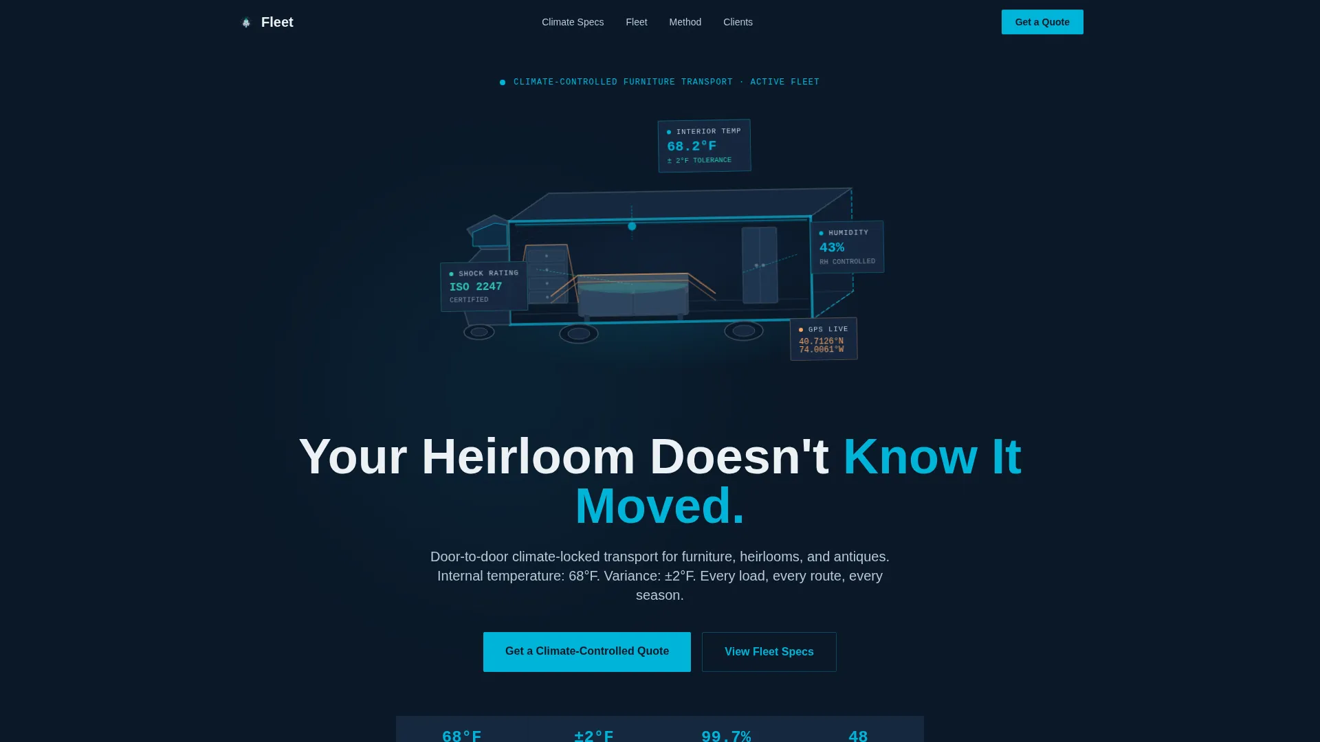 Precision Climatecontrolled | Free Website Template | Rocket