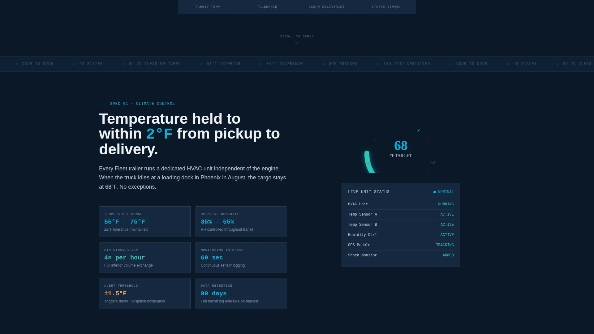 Precision Climatecontrolled | Free Website Template | Rocket