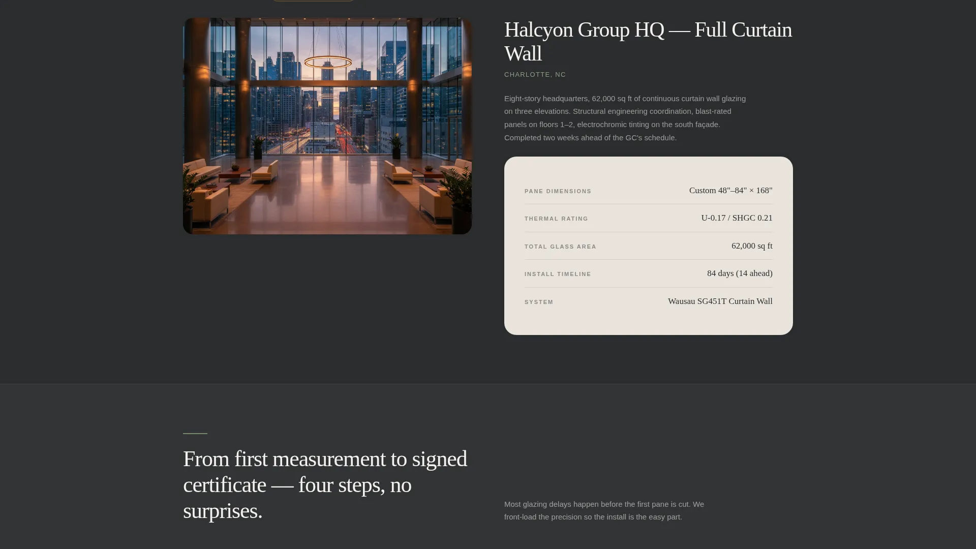 Commercial Window Installer Landing Page Template
