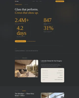 Commercial Window Installer Landing Page Template