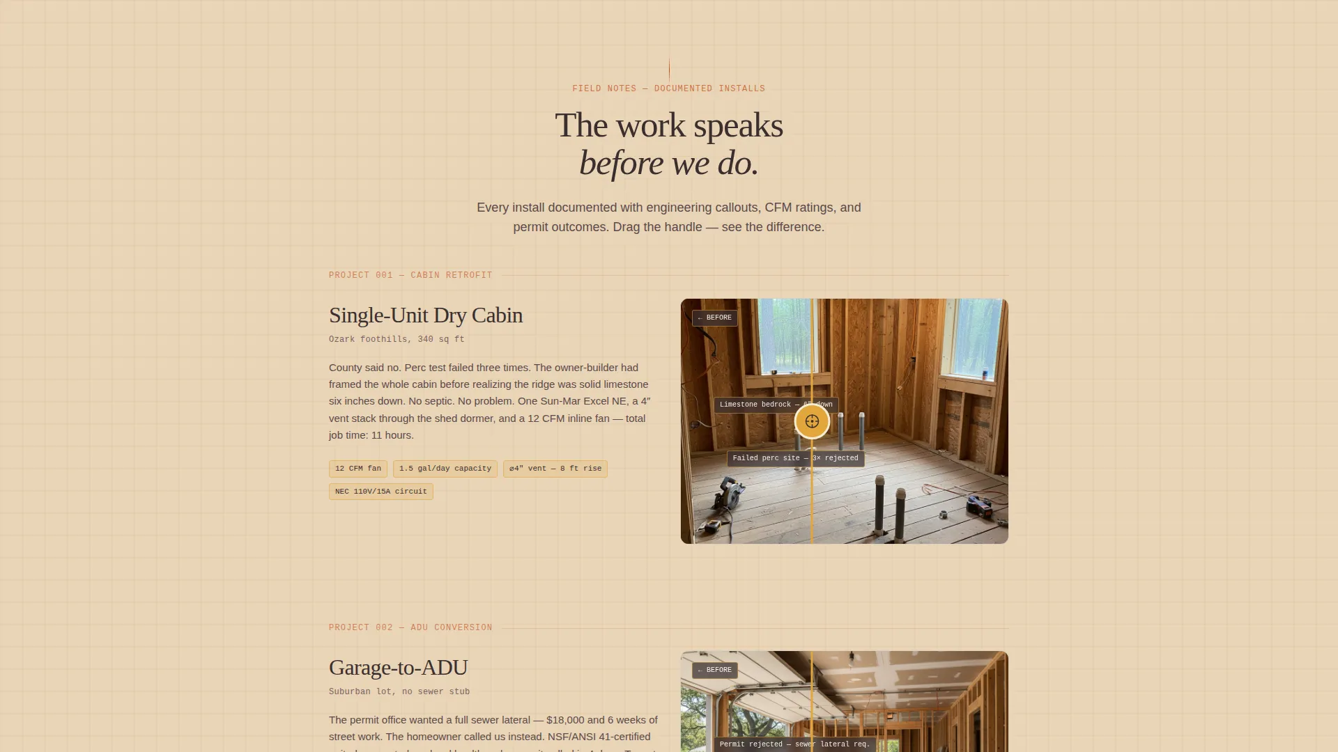 Complete Specialty Construction Appointment Booking Website Template