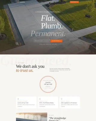 Concrete Contractor Lead Generation Landing Page