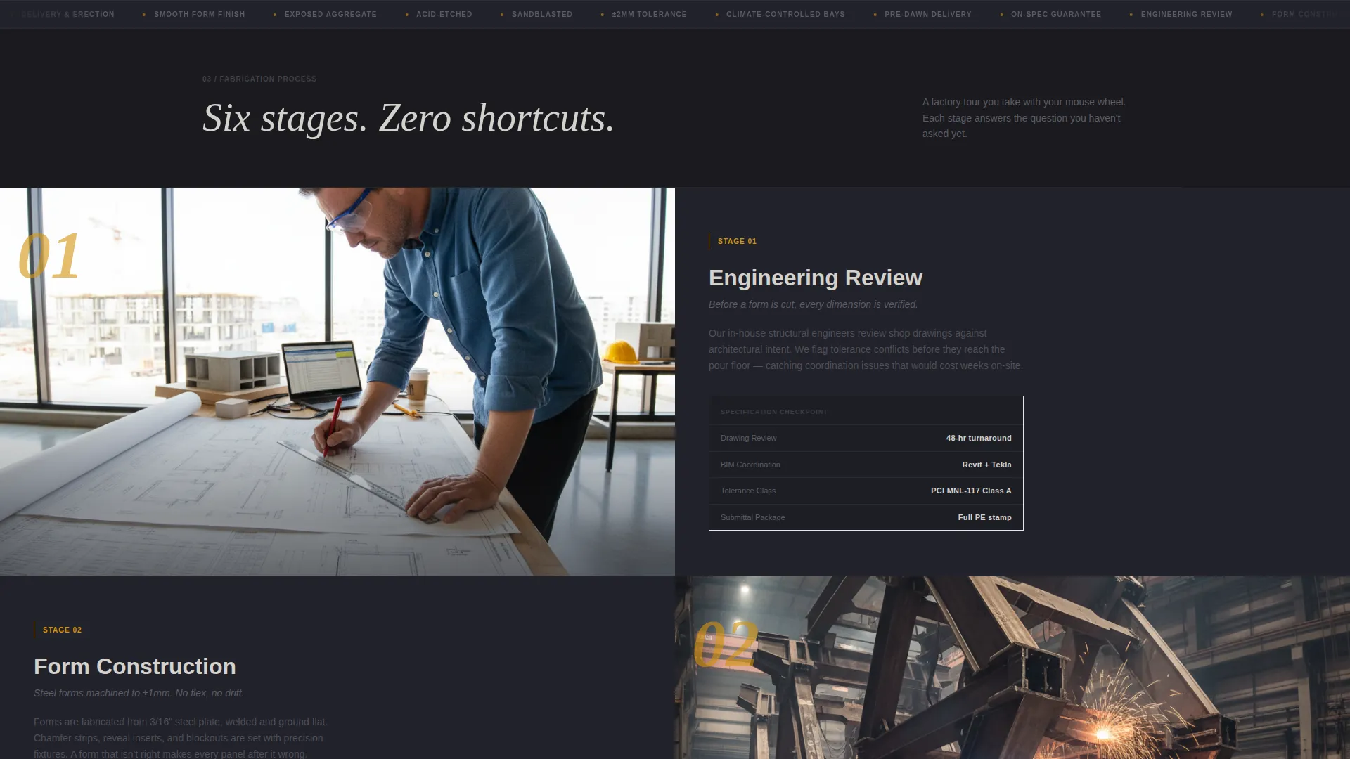 Advanced Concrete Products Professional Website Template