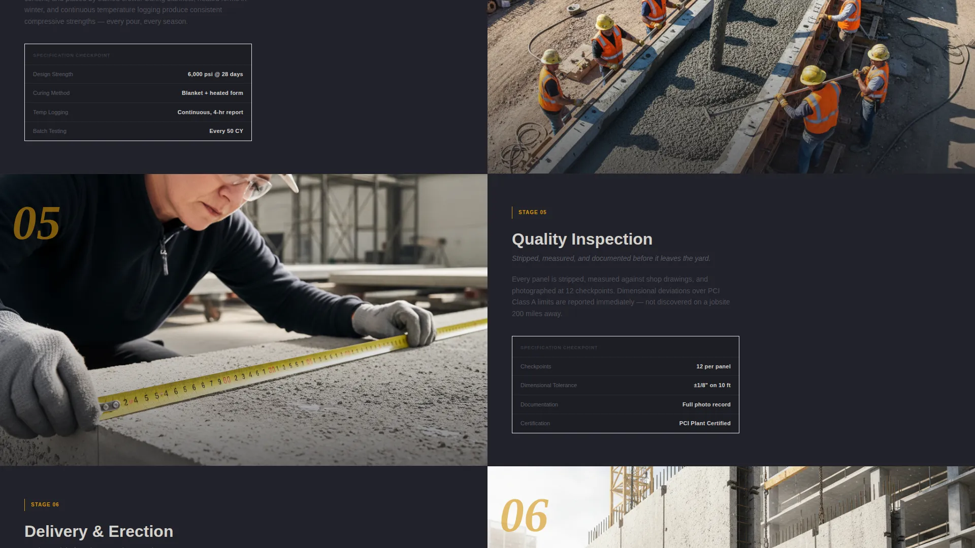 Advanced Concrete Products Professional Website Template