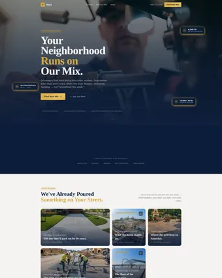 Specialist Concrete Products Professional Website Template