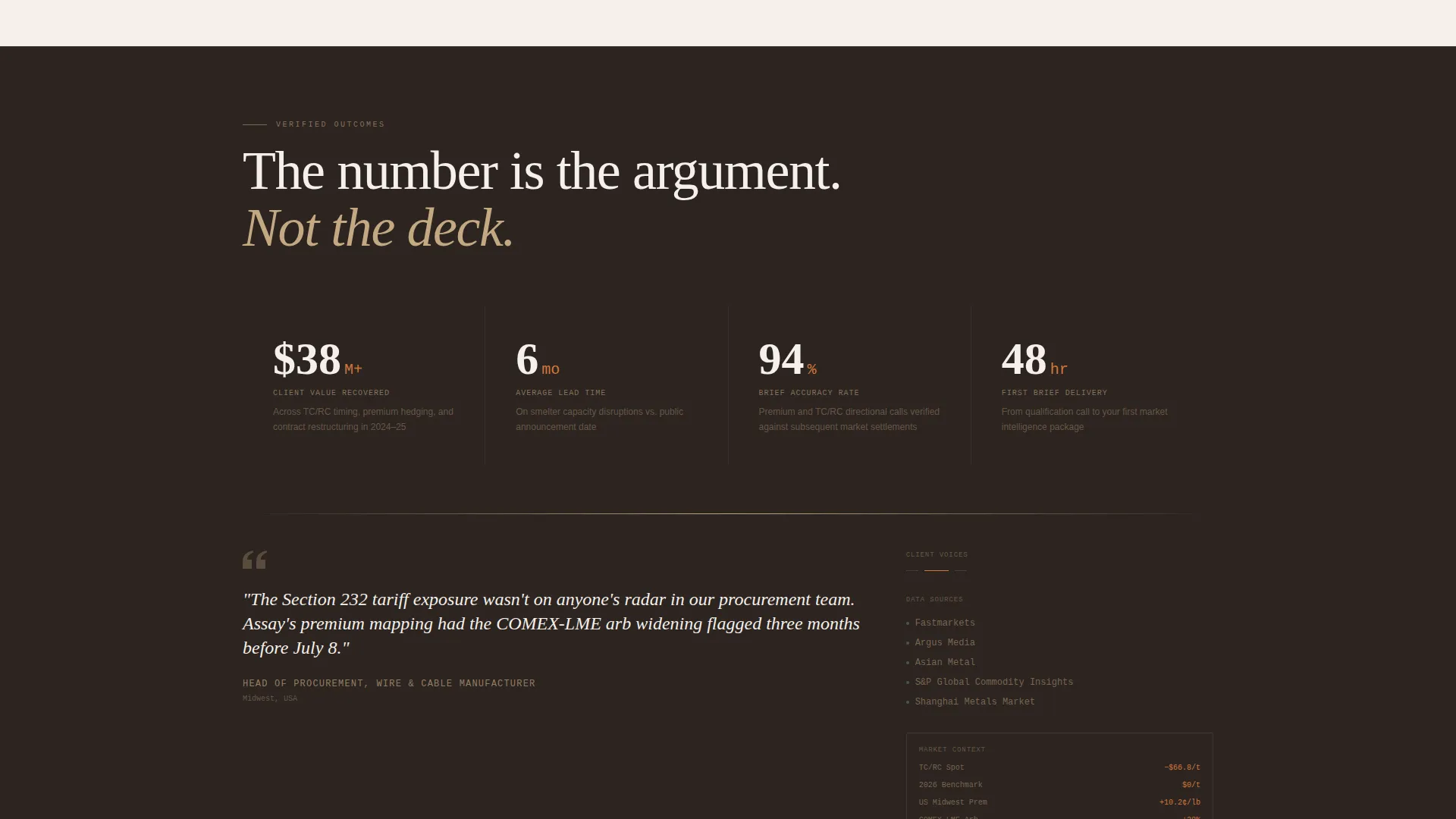Copper Consultancy Landing Page Template