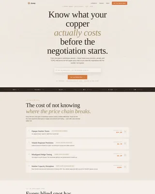 Copper Consultancy Landing Page Template