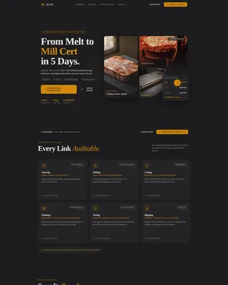 Copper Manufacturer Landing Page Template