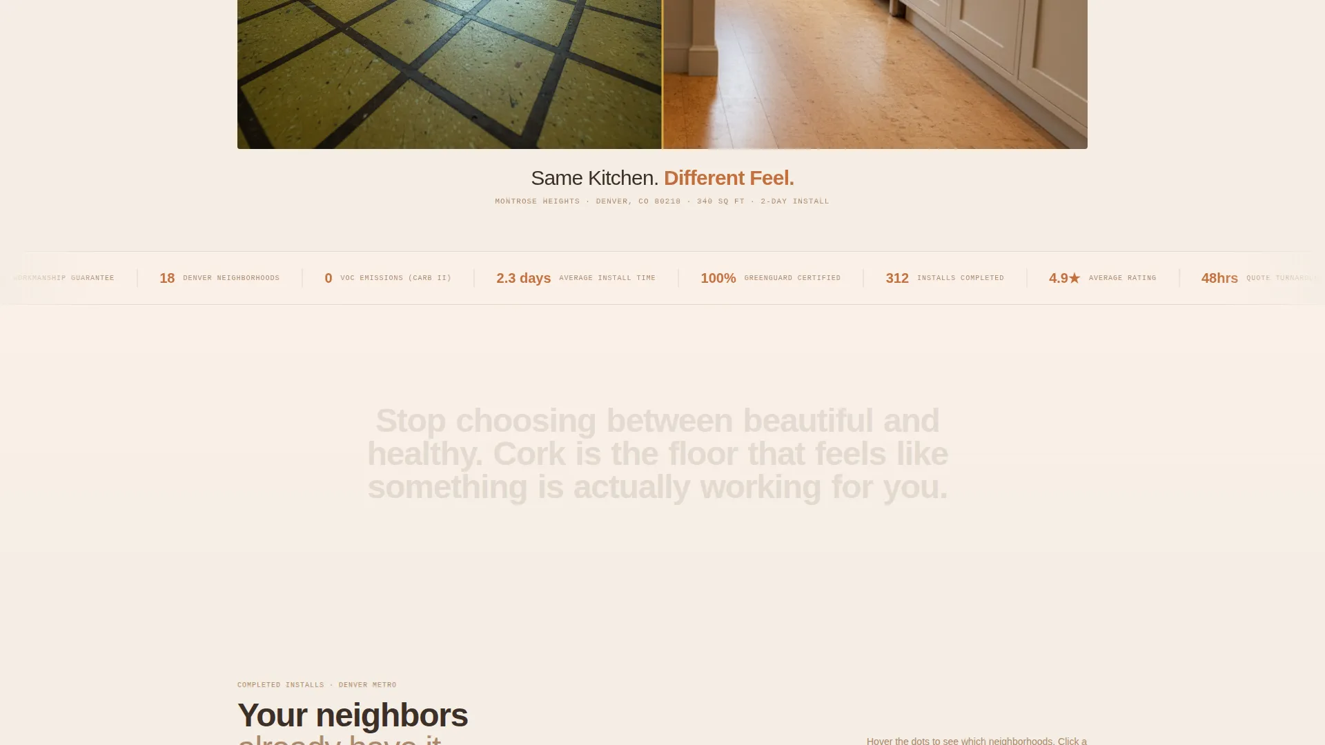 Installer Landing Page Template, Quiz & Local Proof