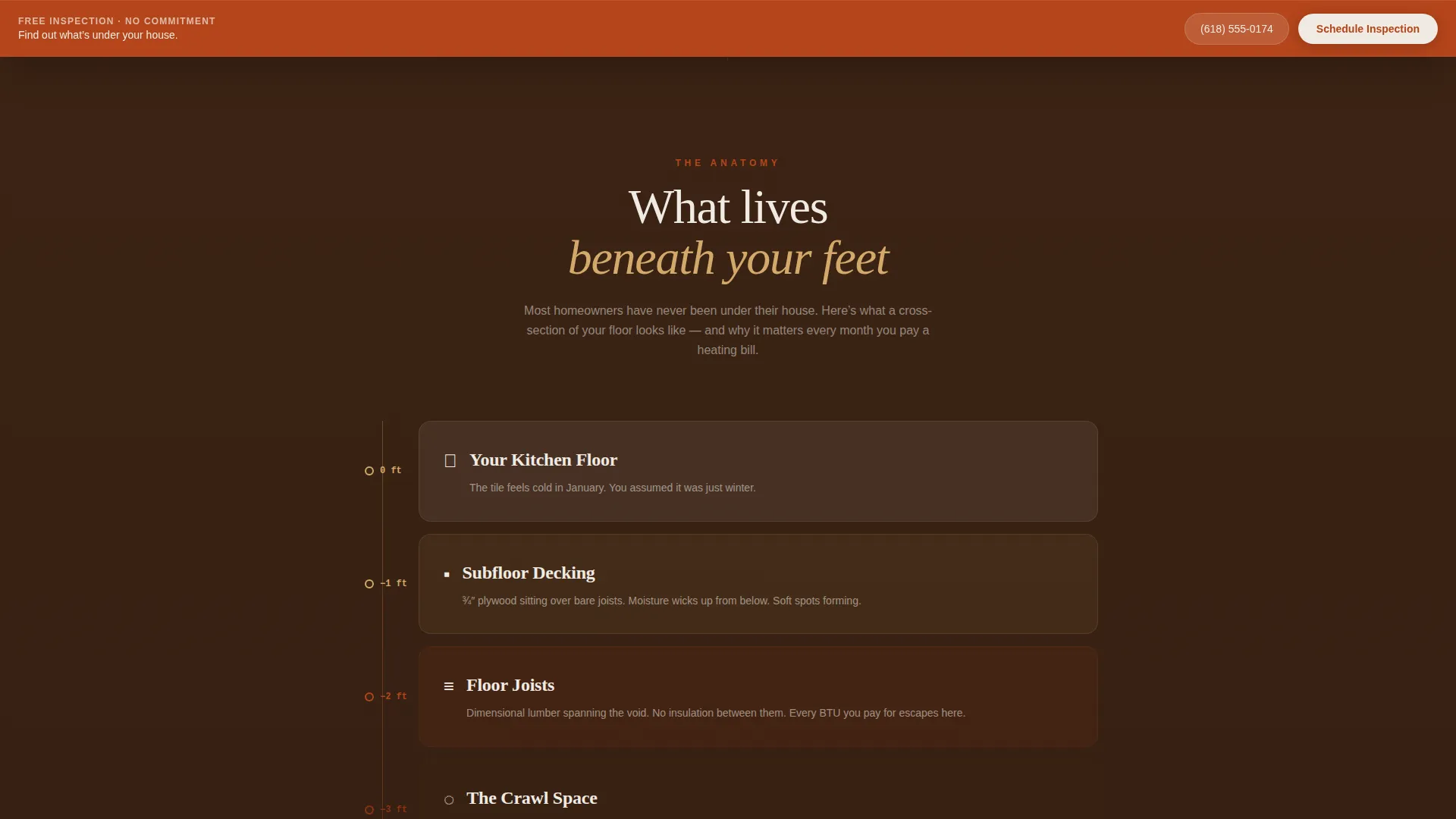 Space Insulation Landing Page Template for Booking