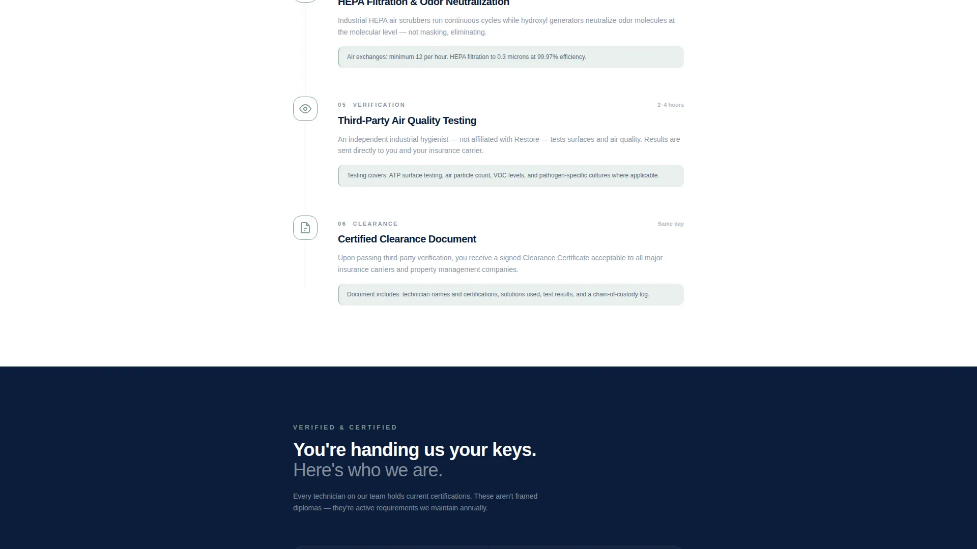 Crime Scene Cleaning Service Landing Page Template