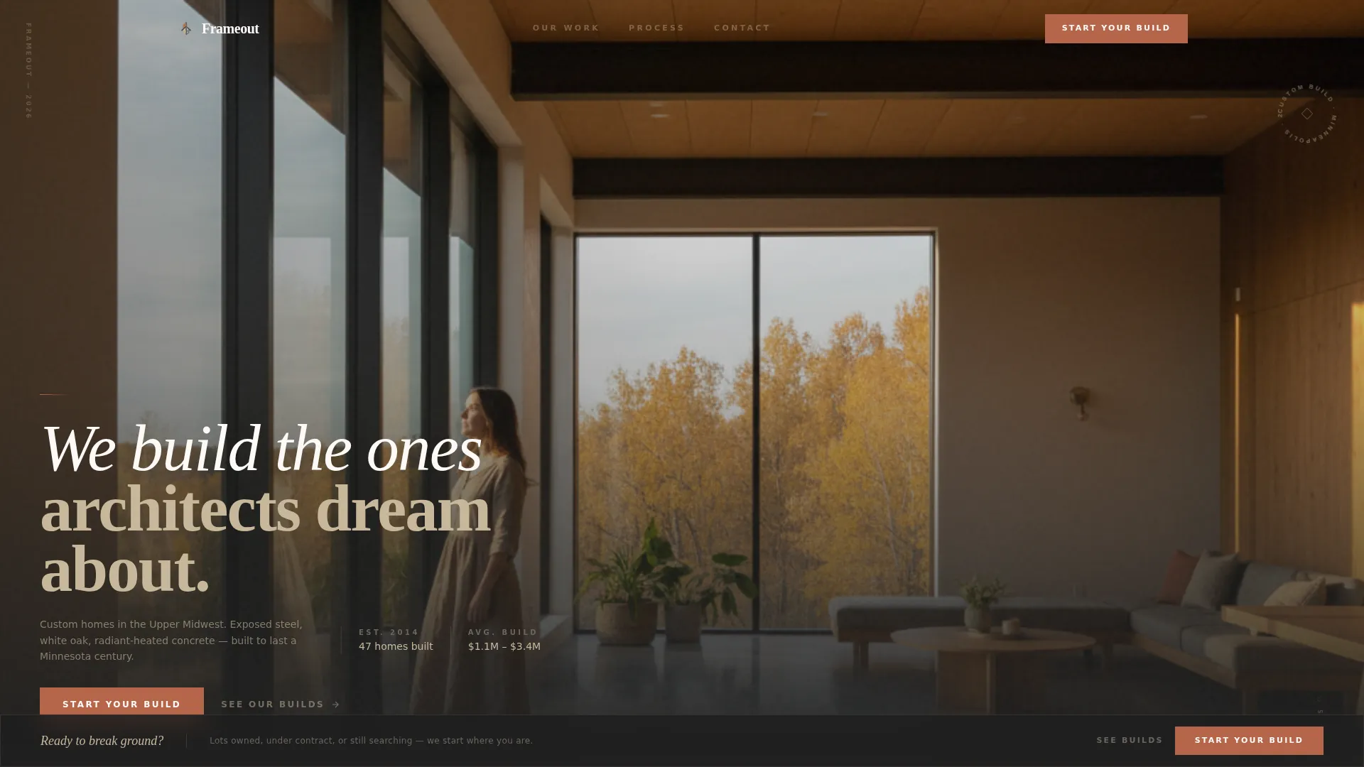 Custom Home Builder Website Template for Luxury Construction