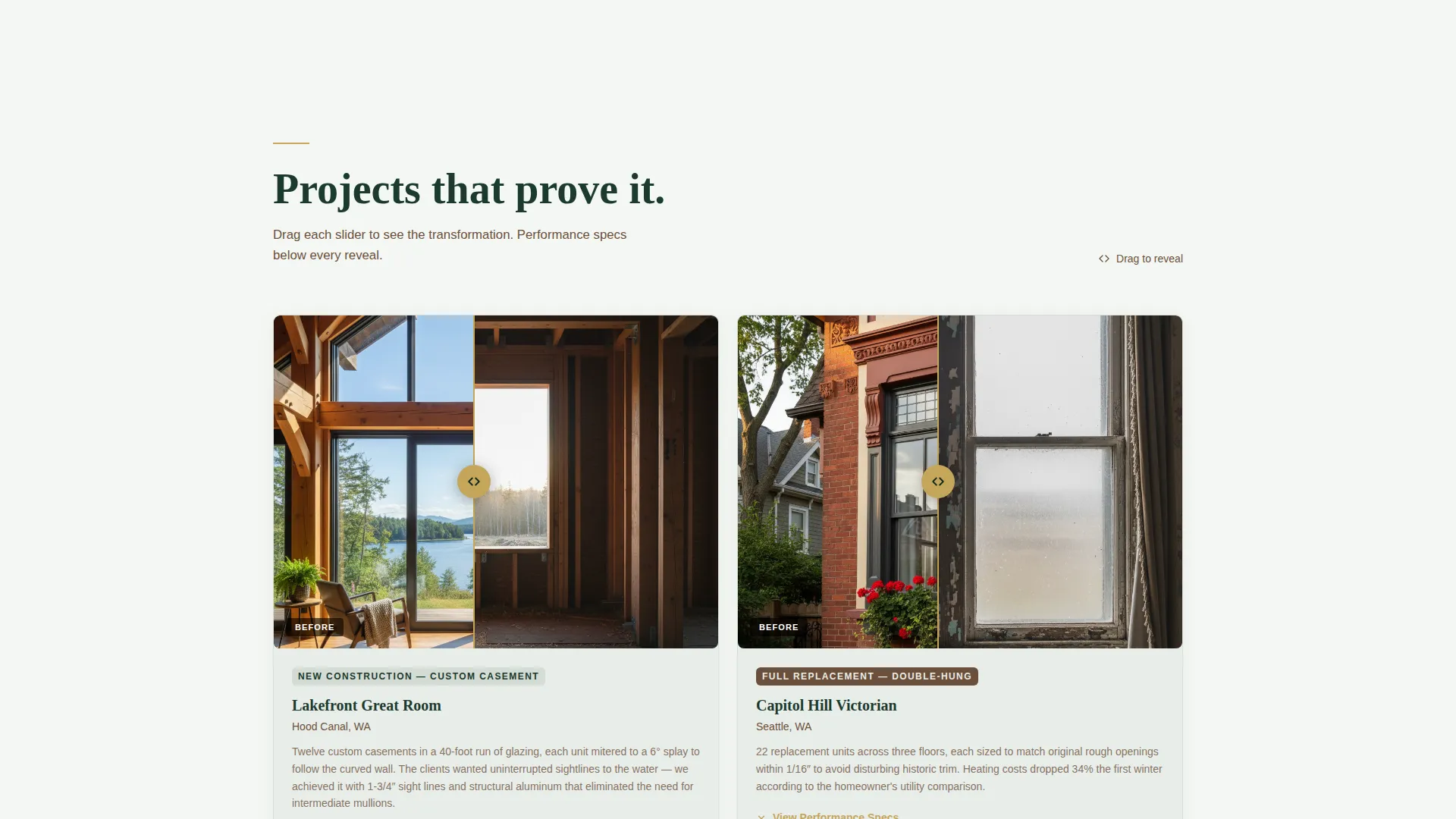 Custom Window Manufacturer Landing Page Template