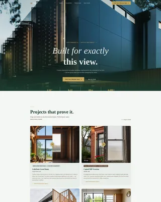 Custom Window Manufacturer Landing Page Template