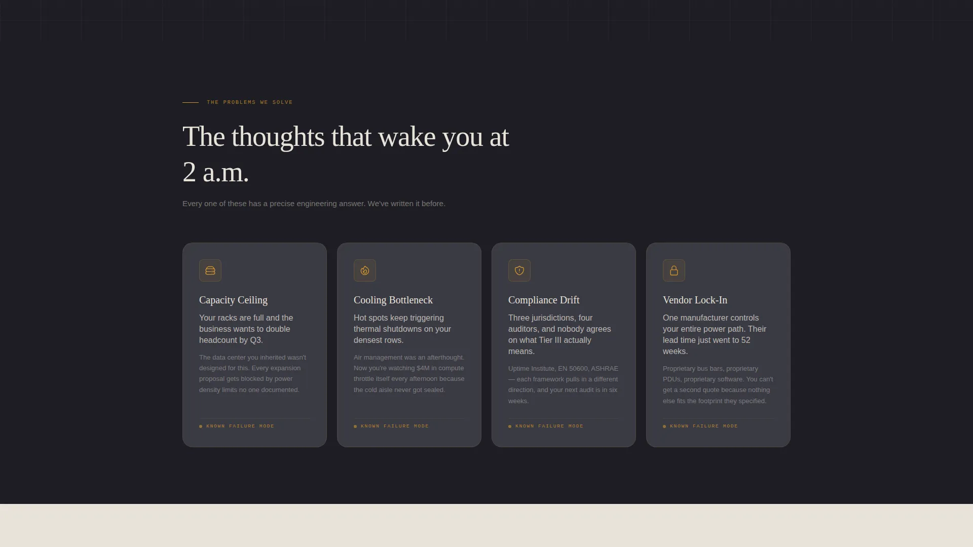 Data Center Architecture Landing Page Template