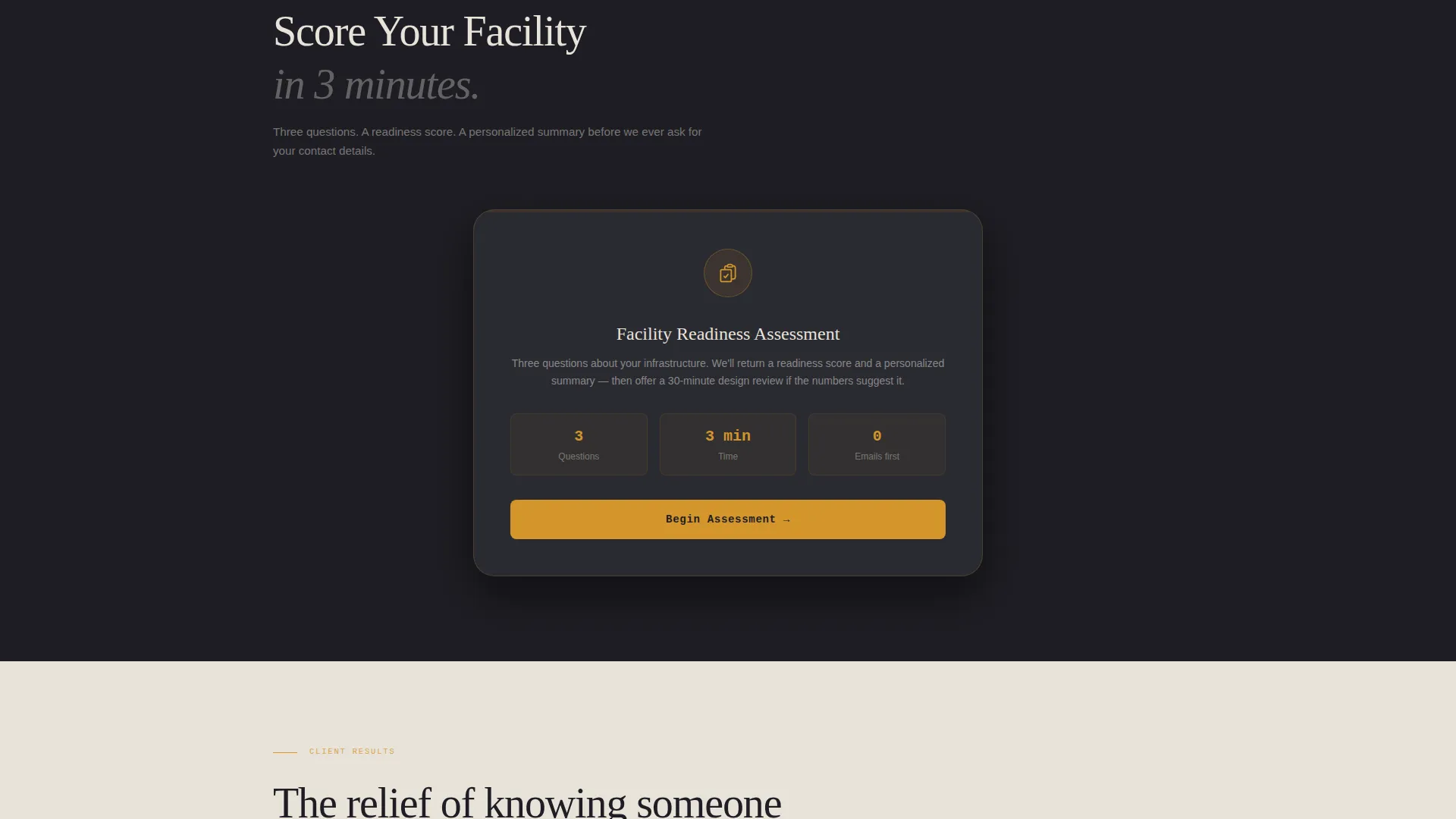 Data Center Architecture Landing Page Template