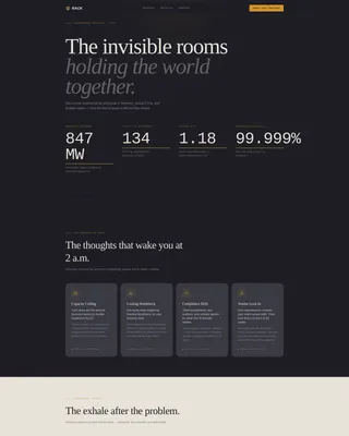 Data Center Architecture Landing Page Template