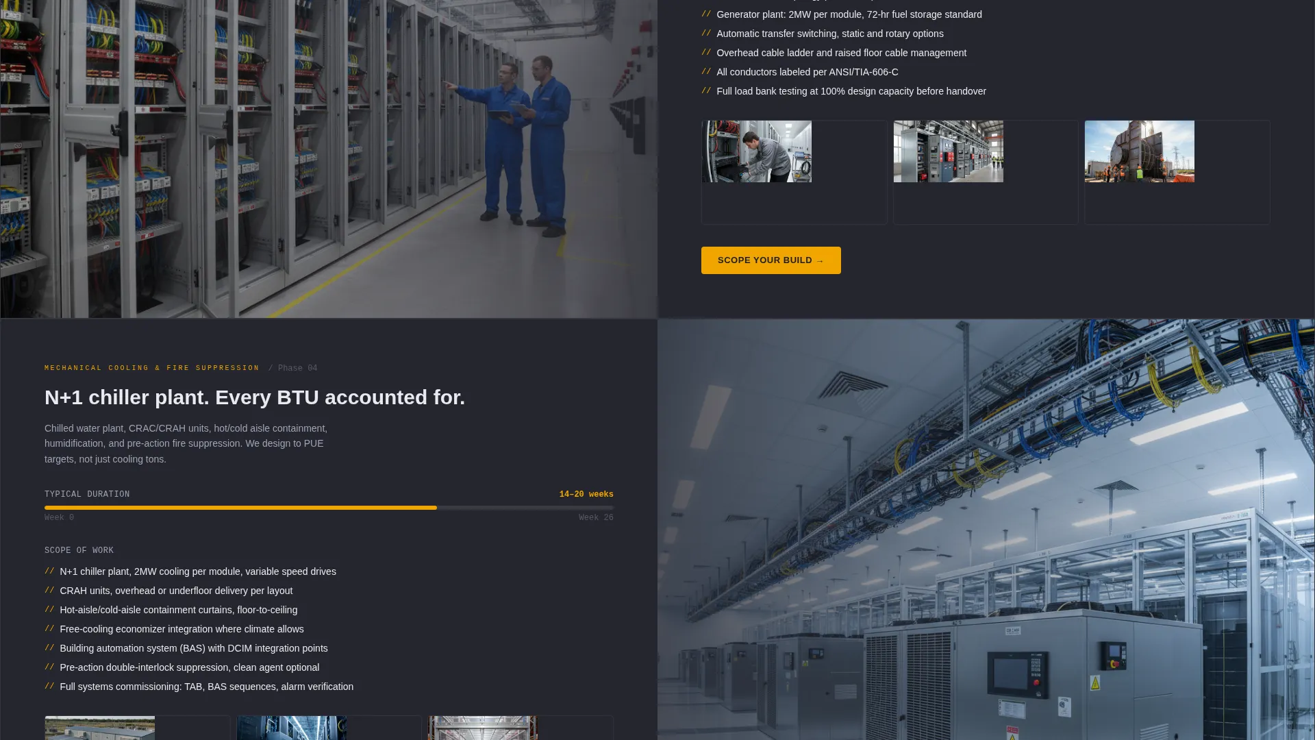 Data Center General Contractor Landing Page Template