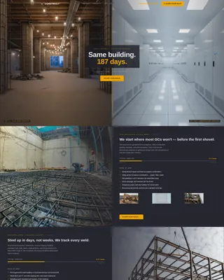 Data Center General Contractor Landing Page Template