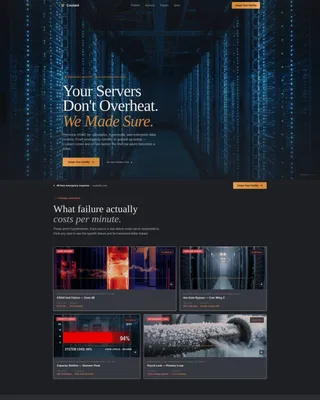 Data Center HVAC Contractor Landing Page Template