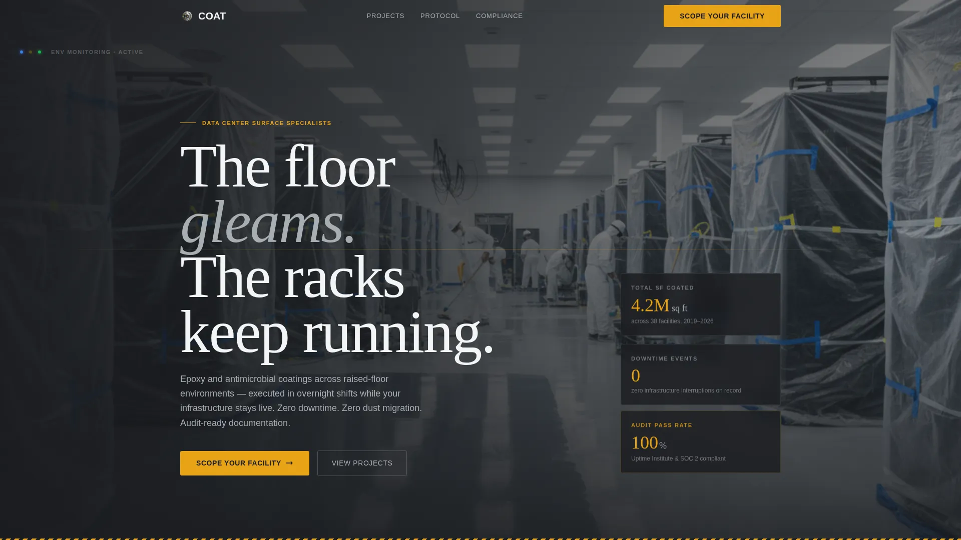 Data Center Painting Contractor Landing Page Template
