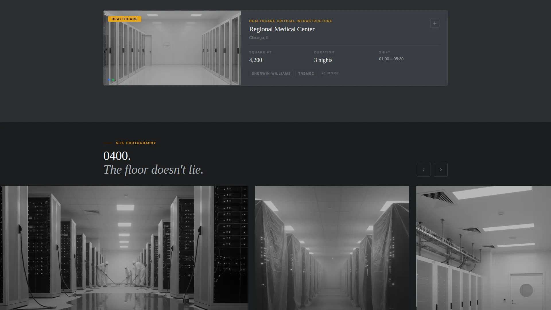 Data Center Painting Contractor Landing Page Template