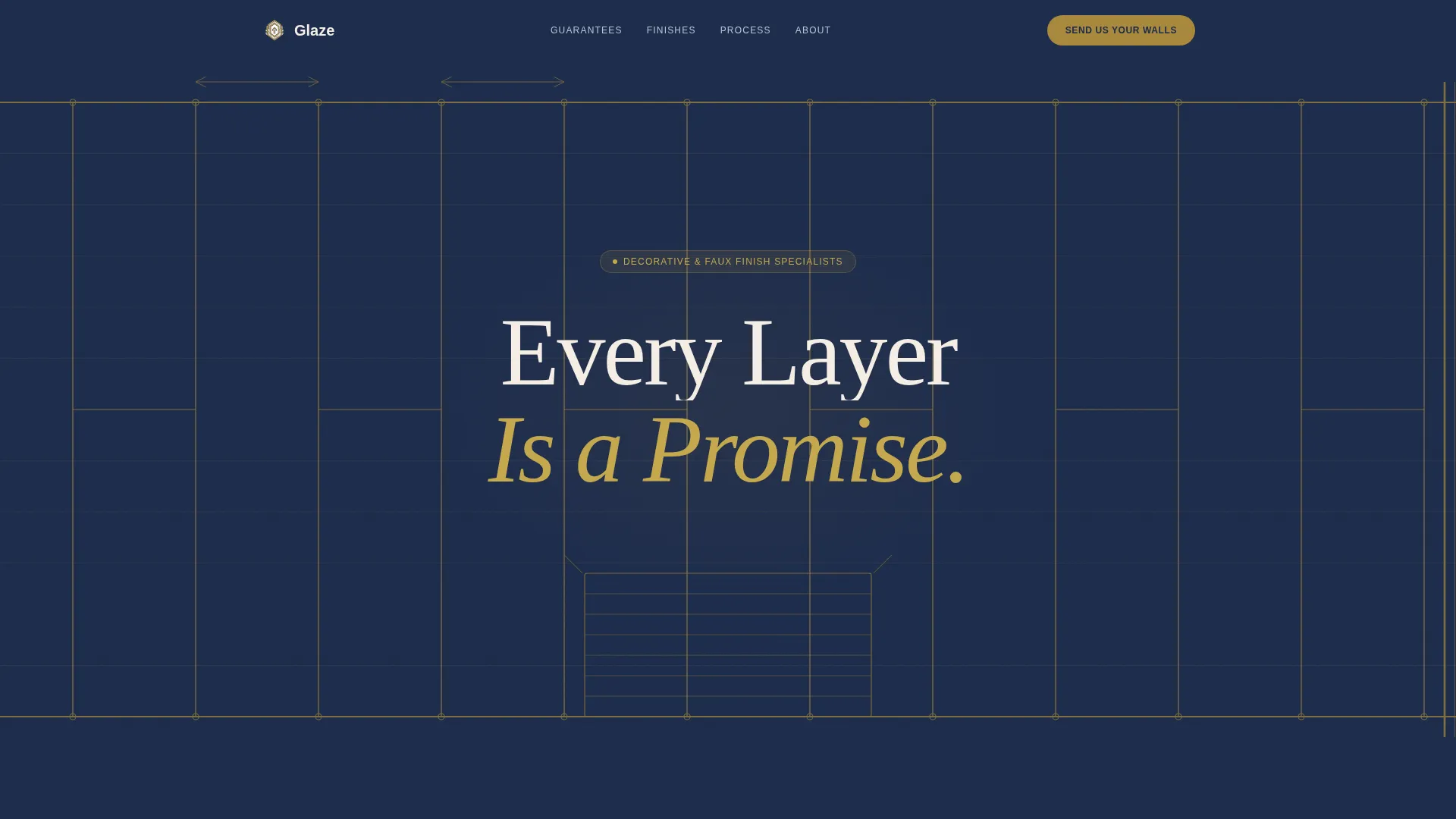 Artisan Faux Finish Landing Page Template