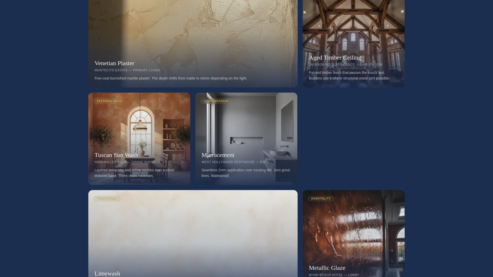 Artisan Faux Finish Landing Page Template