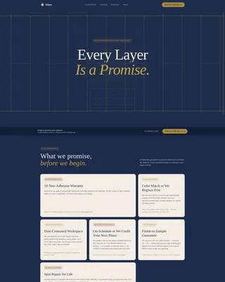Artisan Faux Finish Landing Page Template