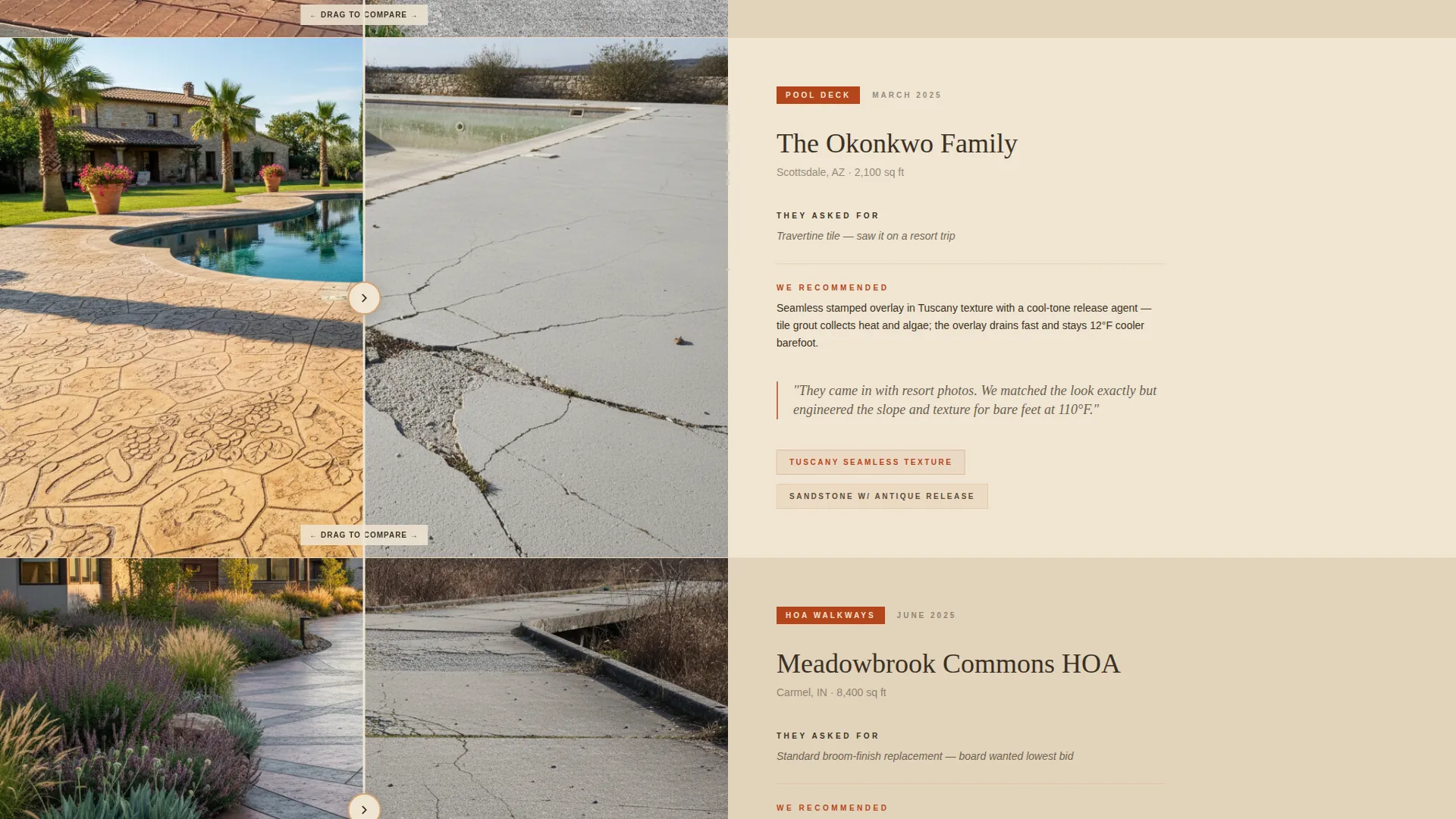 Decorative Concrete Landing Page Template