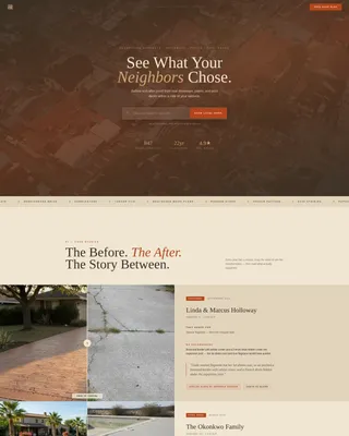 Decorative Concrete Landing Page Template