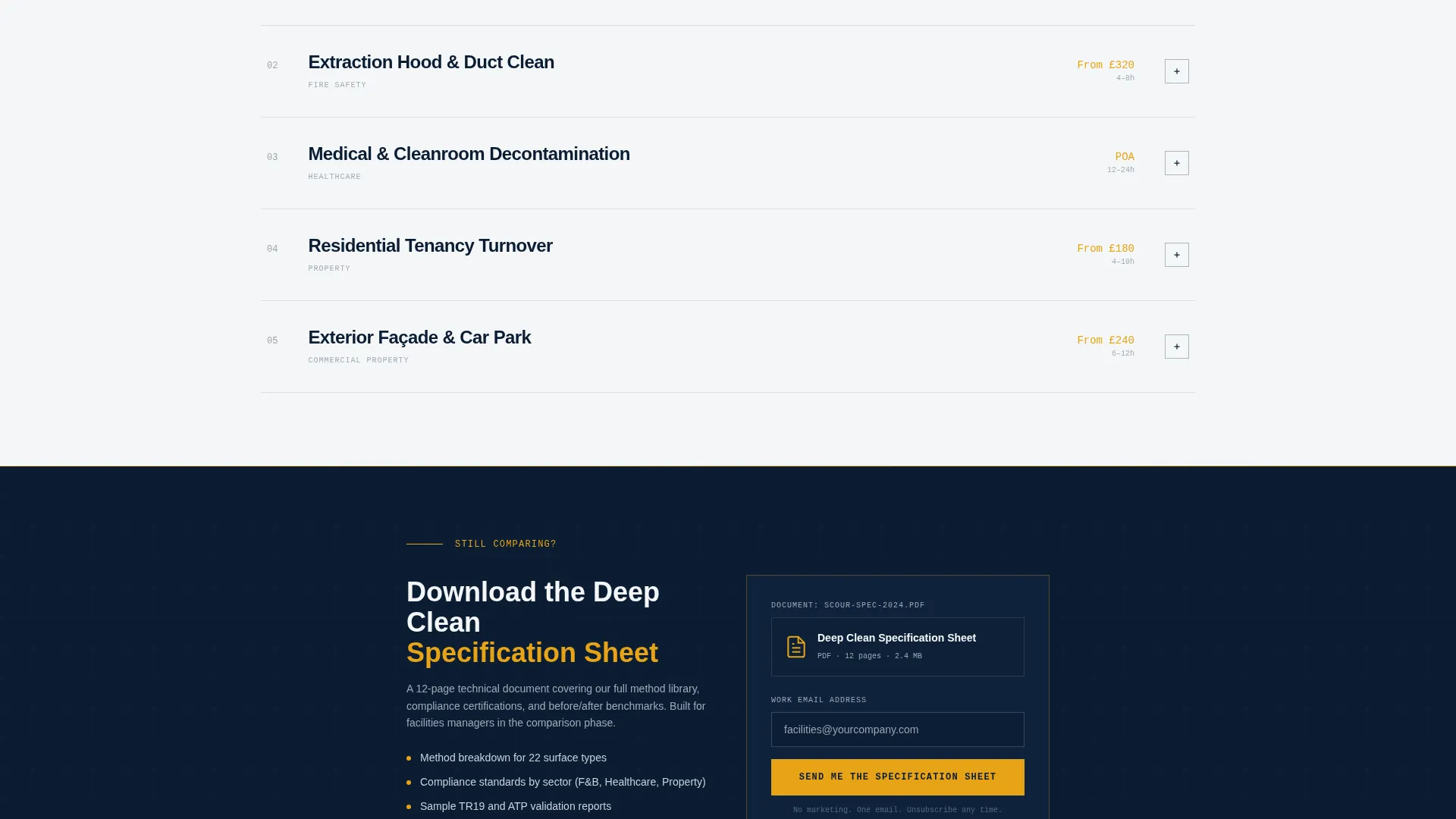 Precision Deep Cleaning Service Landing Page Template