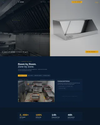 Precision Deep Cleaning Service Landing Page Template