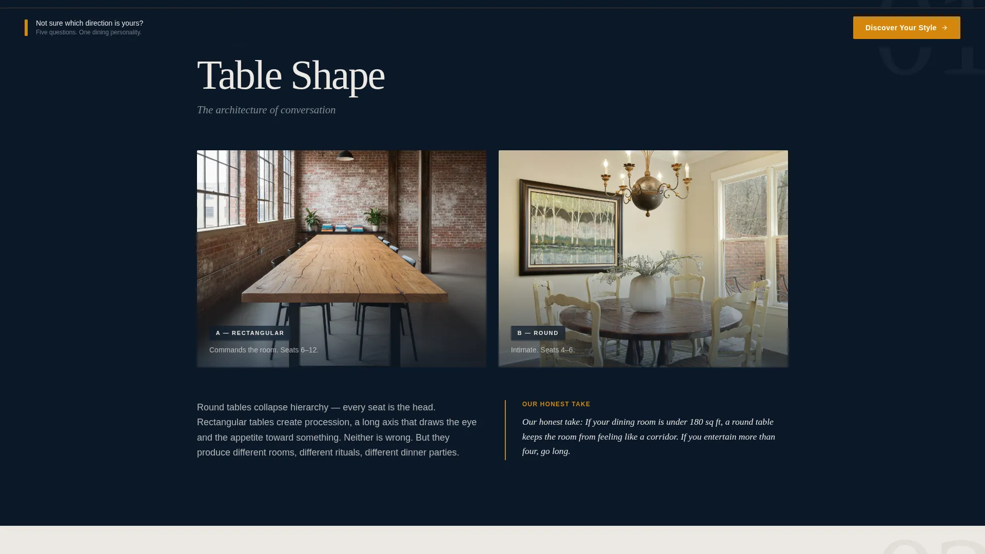 Industrial Dining Room Furniture Landing Page Template