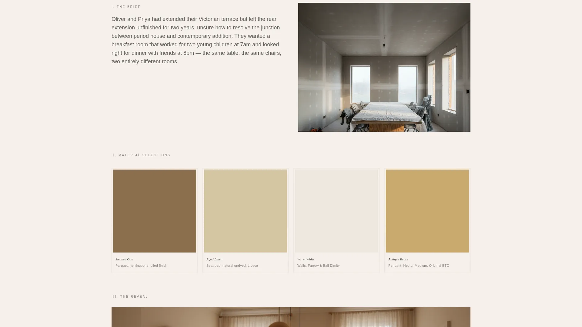 Dining Room Interior Designer Landing Page Template