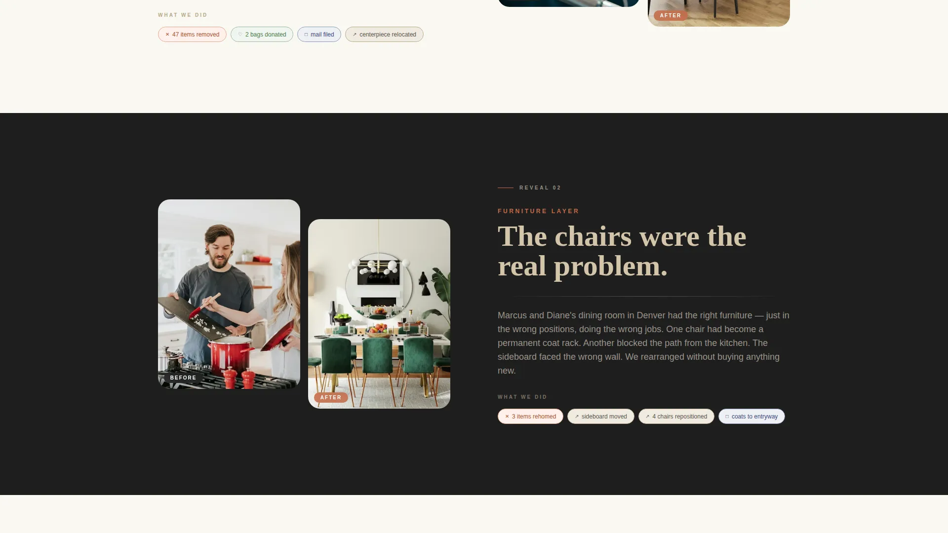 Dining Room Organizer & Declutter Landing Page