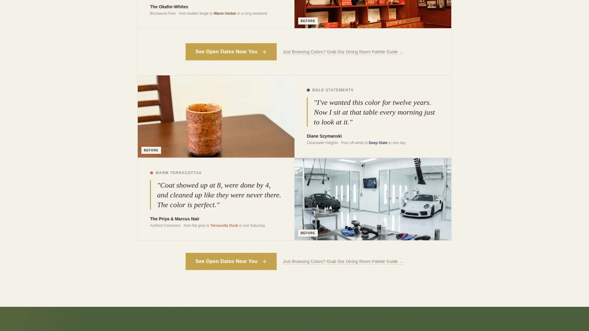 Dining Room Painting Service Landing Page Template