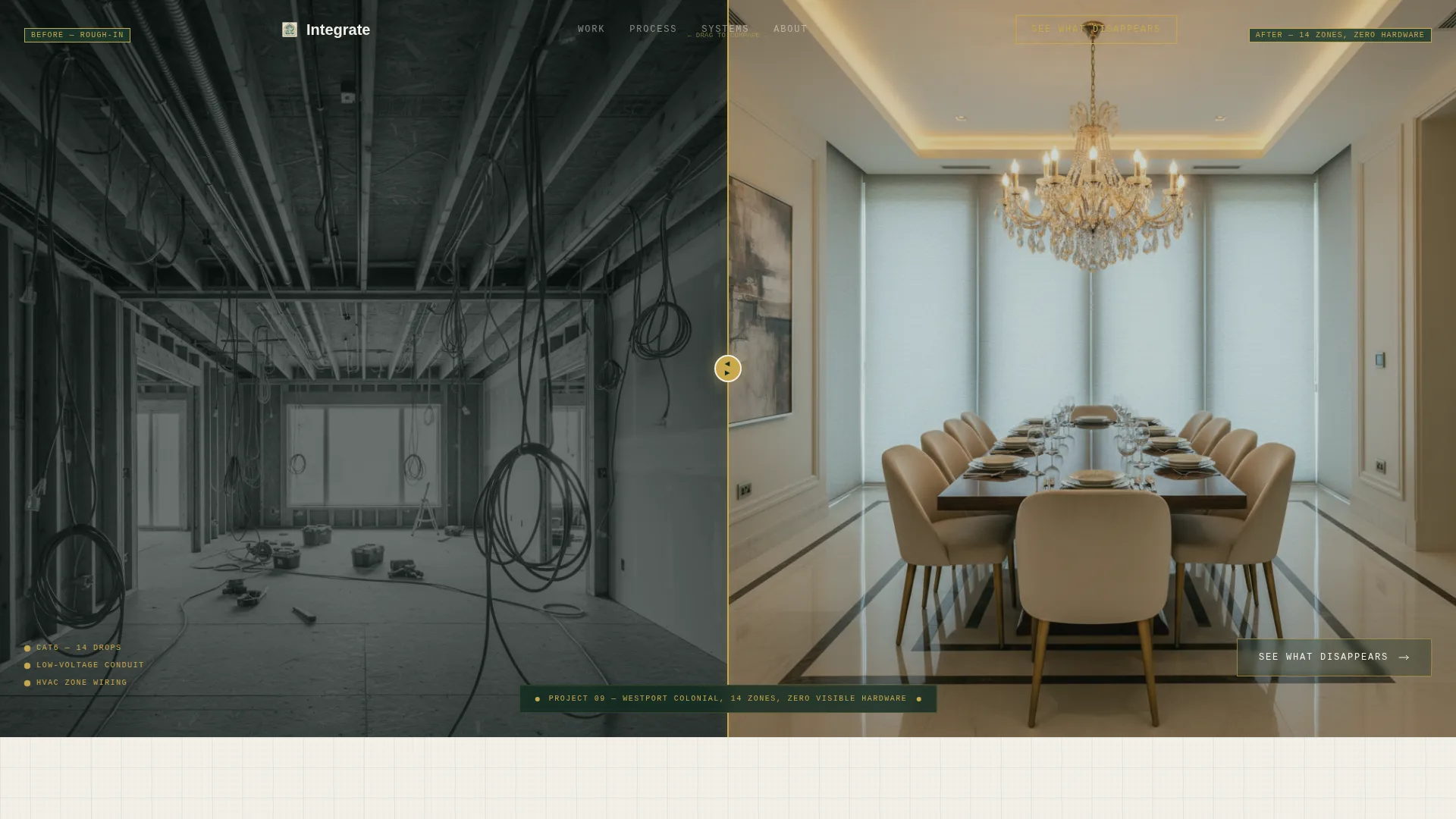 Dining Room Smart Home Integration Landing Page