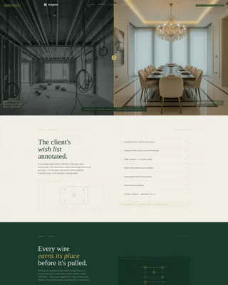Dining Room Smart Home Integration Landing Page