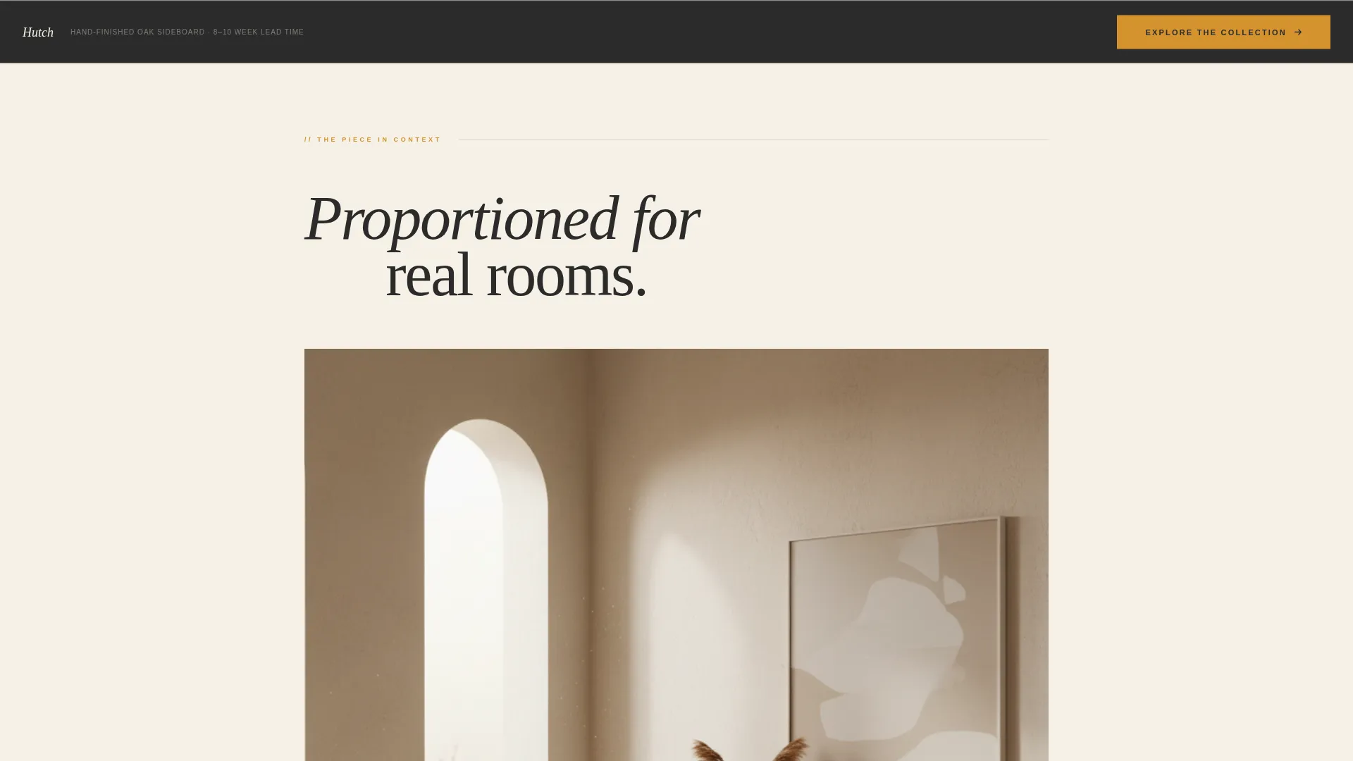 Sideboard Landing Page Template for Dining Room Storage