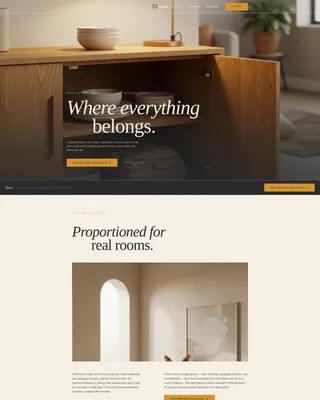 Sideboard Landing Page Template for Dining Room Storage