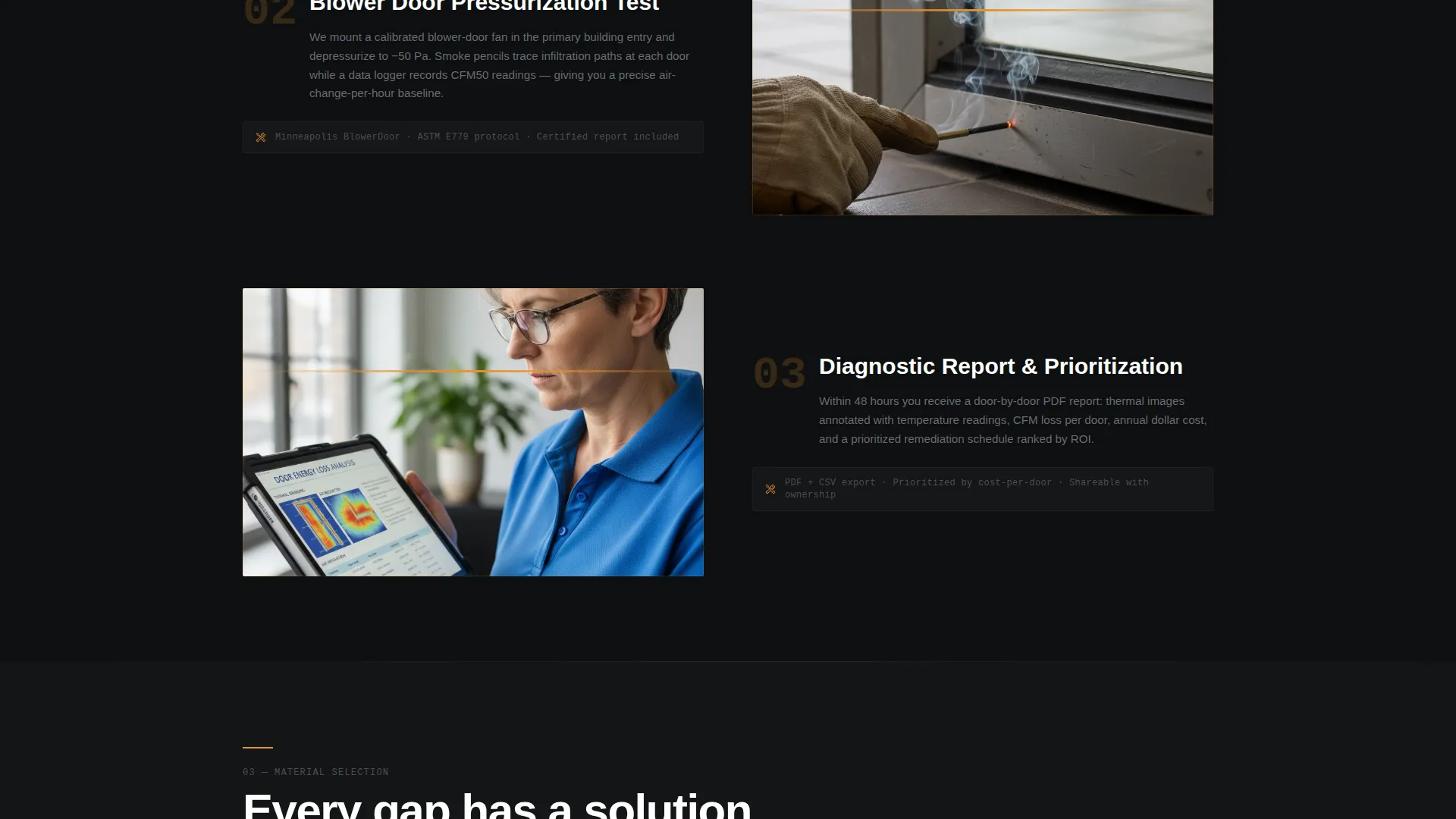 Door Weatherproofing Landing Page Template
